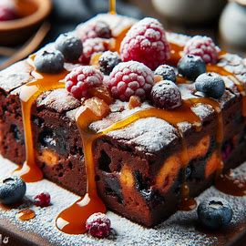 Brownie de frutas vermelhas