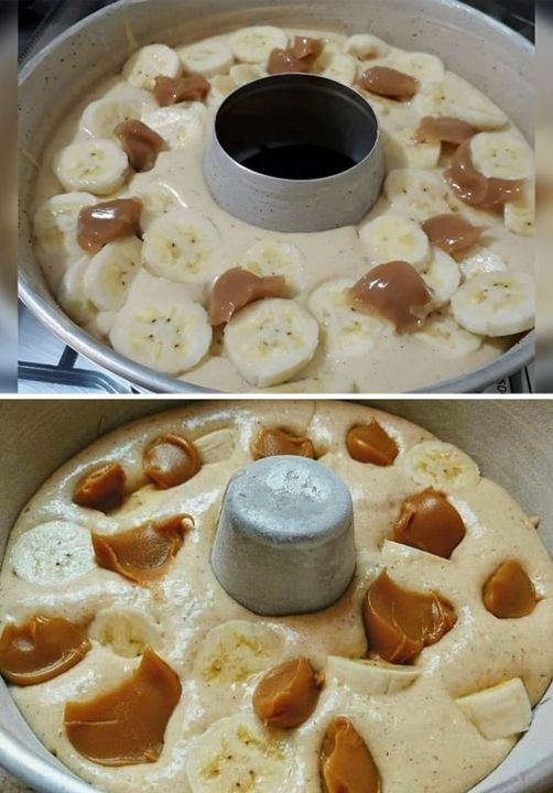 bolo de banana recheado