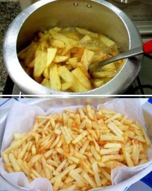 batata frita na panela de pressão